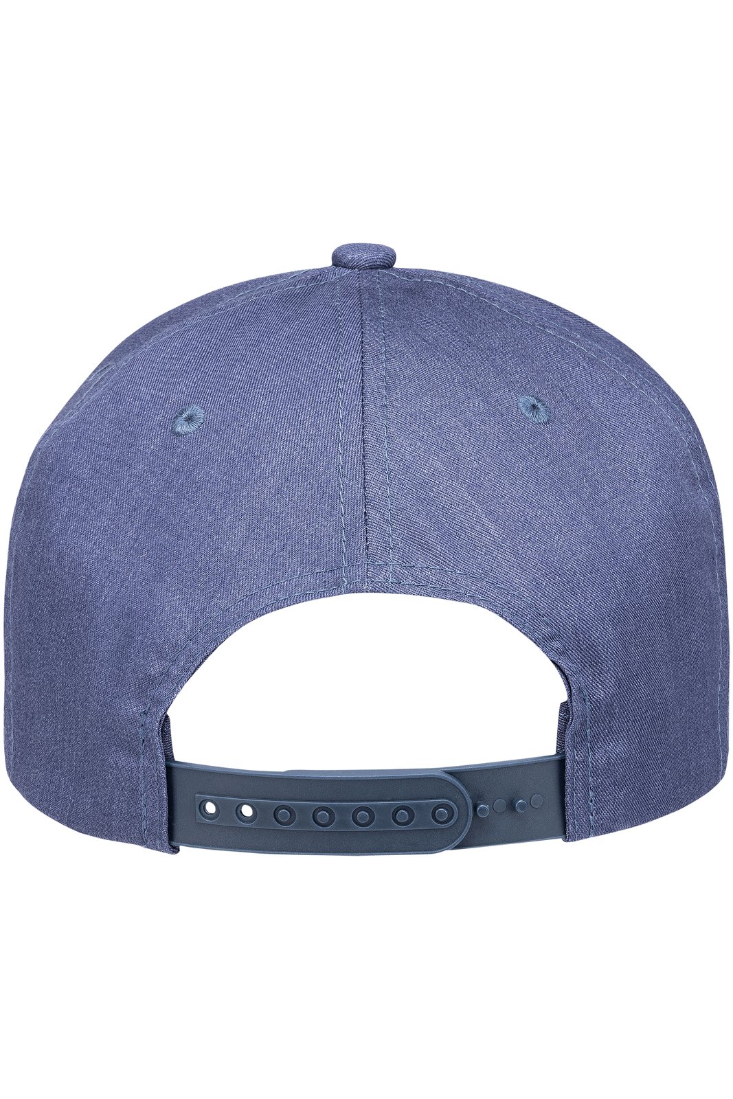 Basecap Unisex Vintage blue – Flat Cap Jeans-Style, Detailansicht