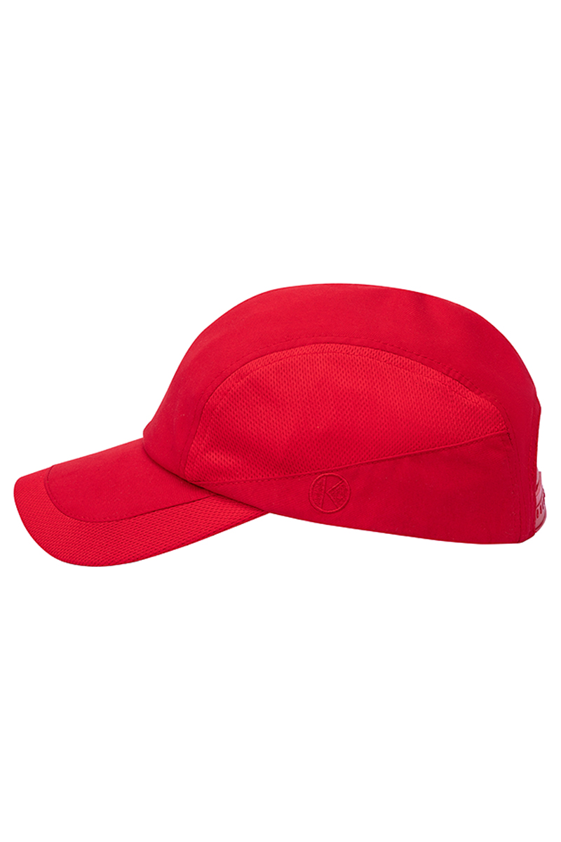 Basecap Unisex Rot – Performance Cap, Detailansicht