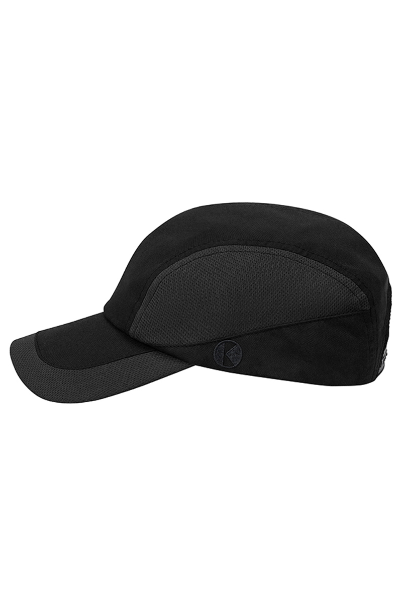 Basecap Unisex Schwarz – Performance Cap, Detailansicht