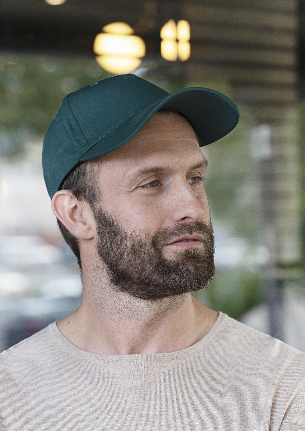 Basecap Unisex Piniengrün – 5-Panel Stretch Cap