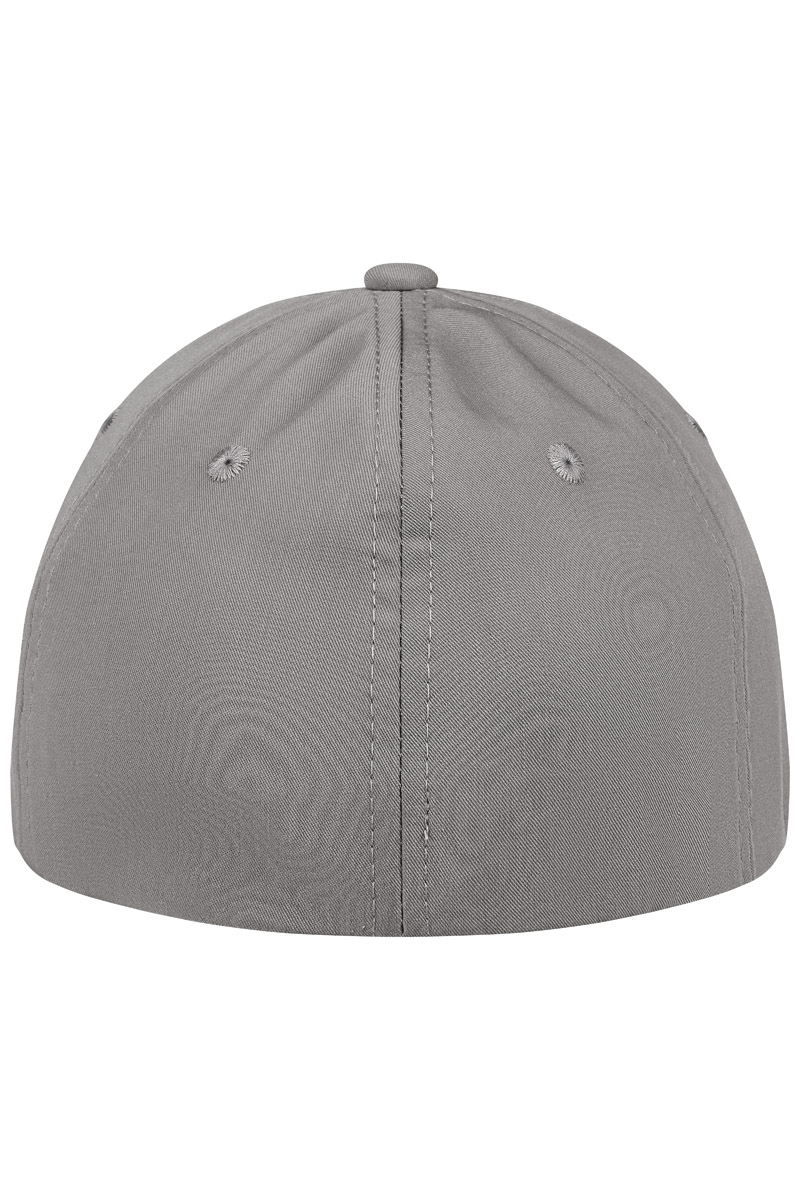 Basecap Unisex Basaltgrau – 5-Panel Stretch Cap, Detailansicht
