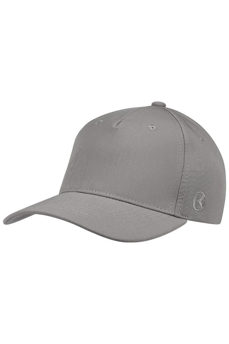 Basecap Unisex Basaltgrau – 5-Panel Stretch Cap, Detailansicht