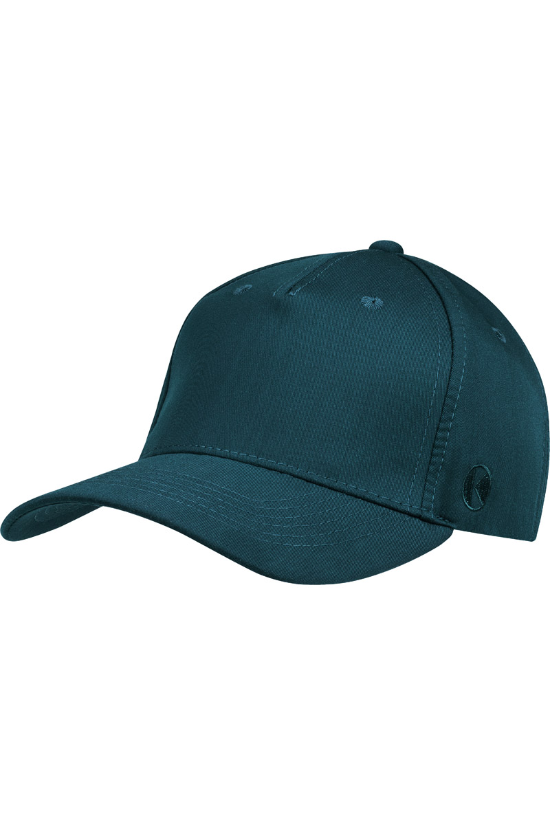 Basecap Unisex Piniengrün – 5-Panel Stretch Cap, Detailansicht