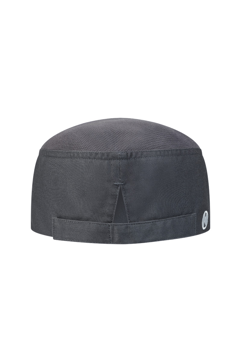 Kochmütze Unisex Anthrazit – Kochmütze Beanie mit atmungsaktivem Netzeinsatz, Detailansicht
