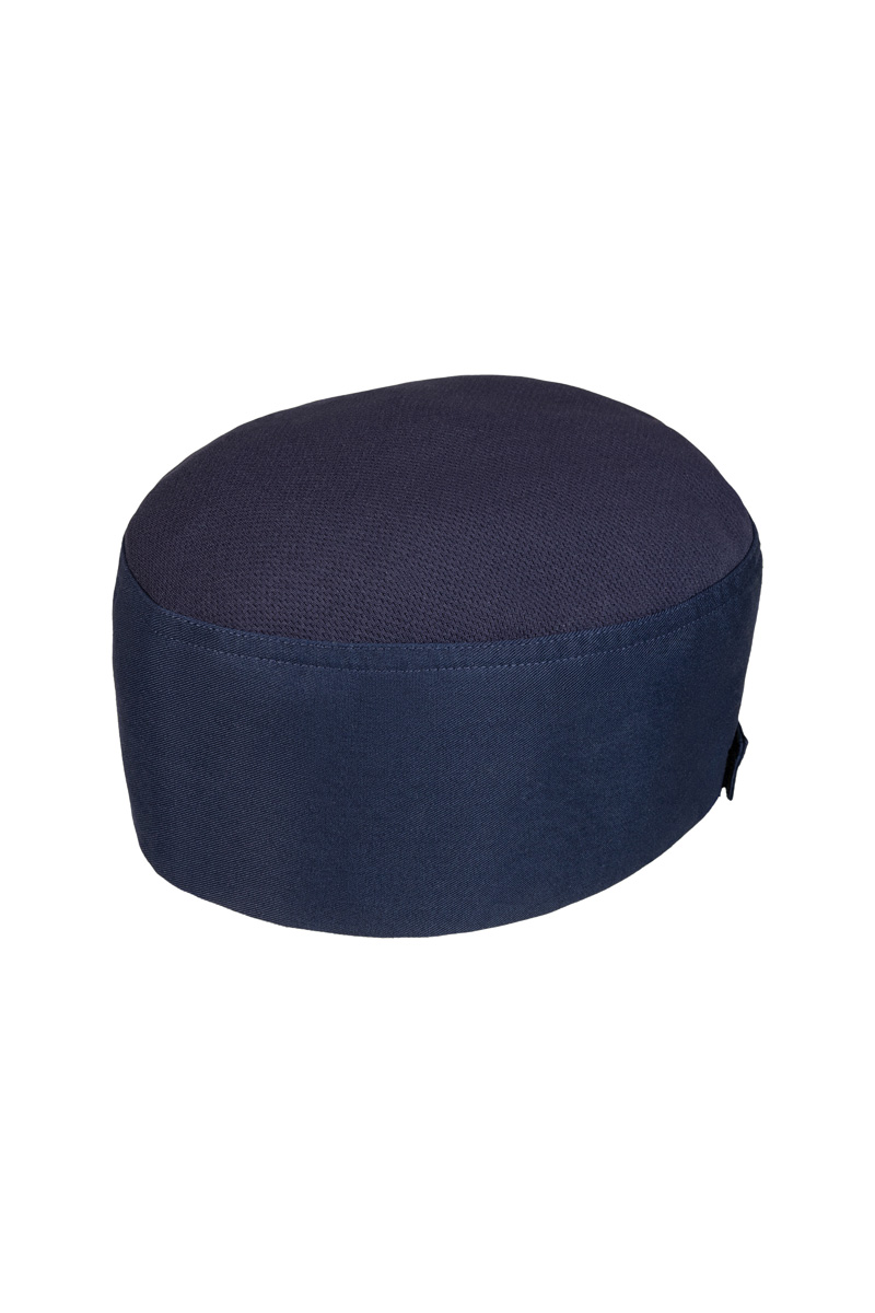 Kochmütze Unisex Marine – Kochmütze Beanie mit atmungsaktivem Netzeinsatz, Detailansicht