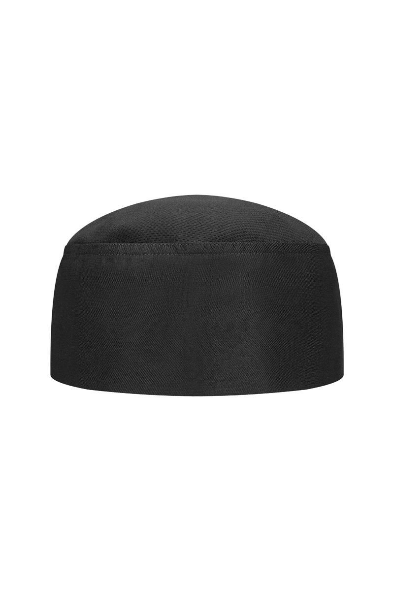 Kochmütze Unisex Schwarz – Kochmütze Beanie mit atmungsaktivem Netzeinsatz, Detailansicht