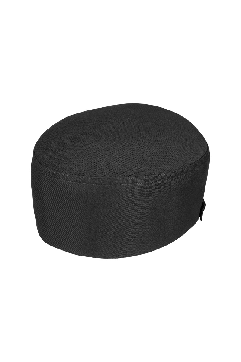 Kochmütze Unisex Schwarz – Kochmütze Beanie mit atmungsaktivem Netzeinsatz, Detailansicht