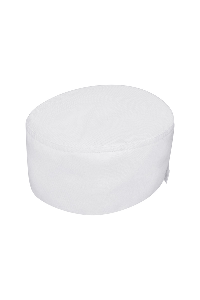 Kochmütze Unisex Weiß – Kochmütze Beanie mit atmungsaktivem Netzeinsatz, Detailansicht