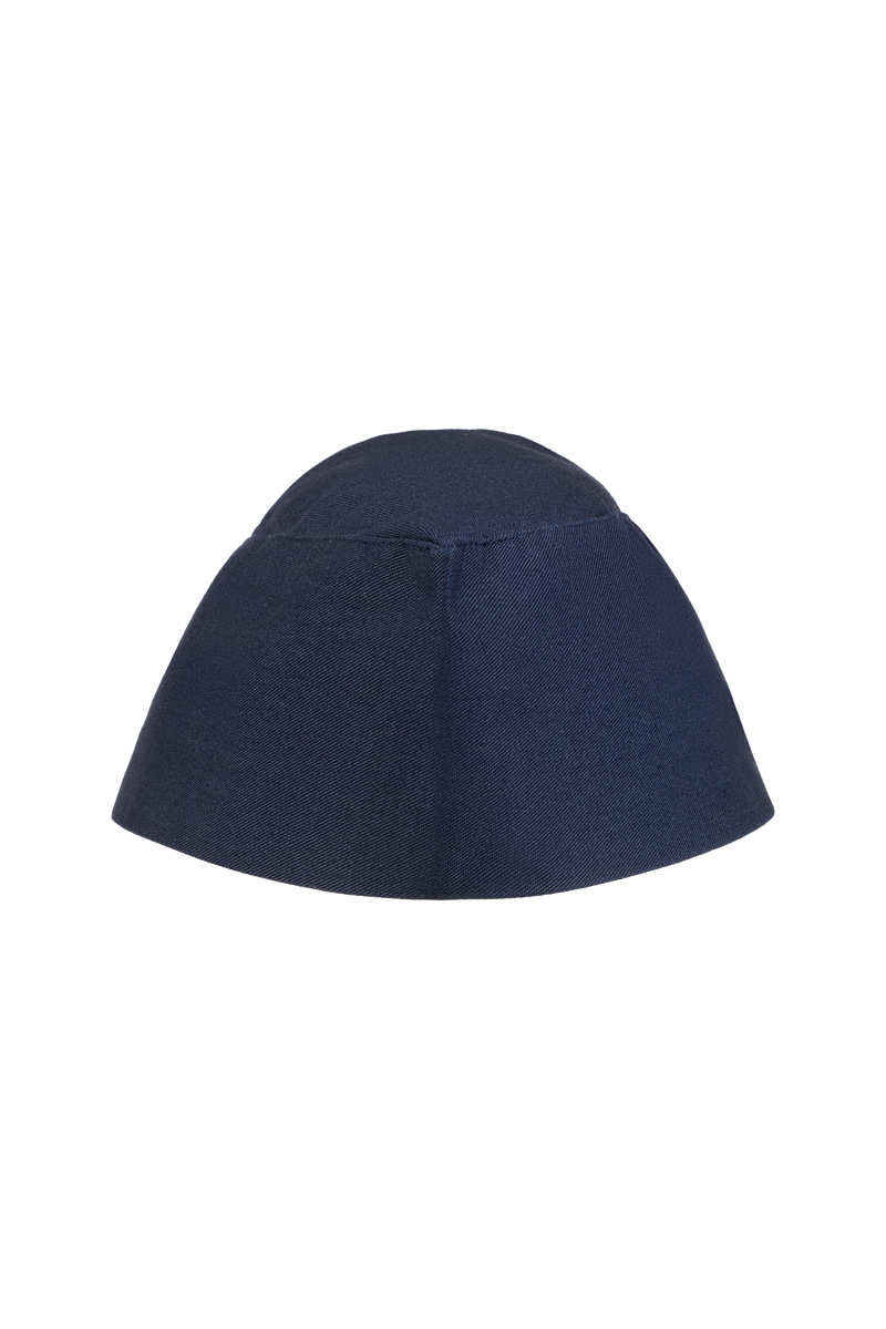Kochmütze Unisex Marine – Größenverstellbare Kochmütze Schiffchen, Detailansicht