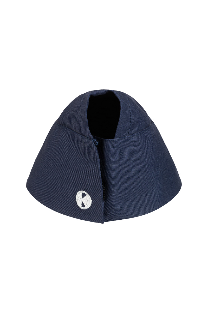 Kochmütze Unisex Marine – Größenverstellbare Kochmütze Schiffchen, Detailansicht