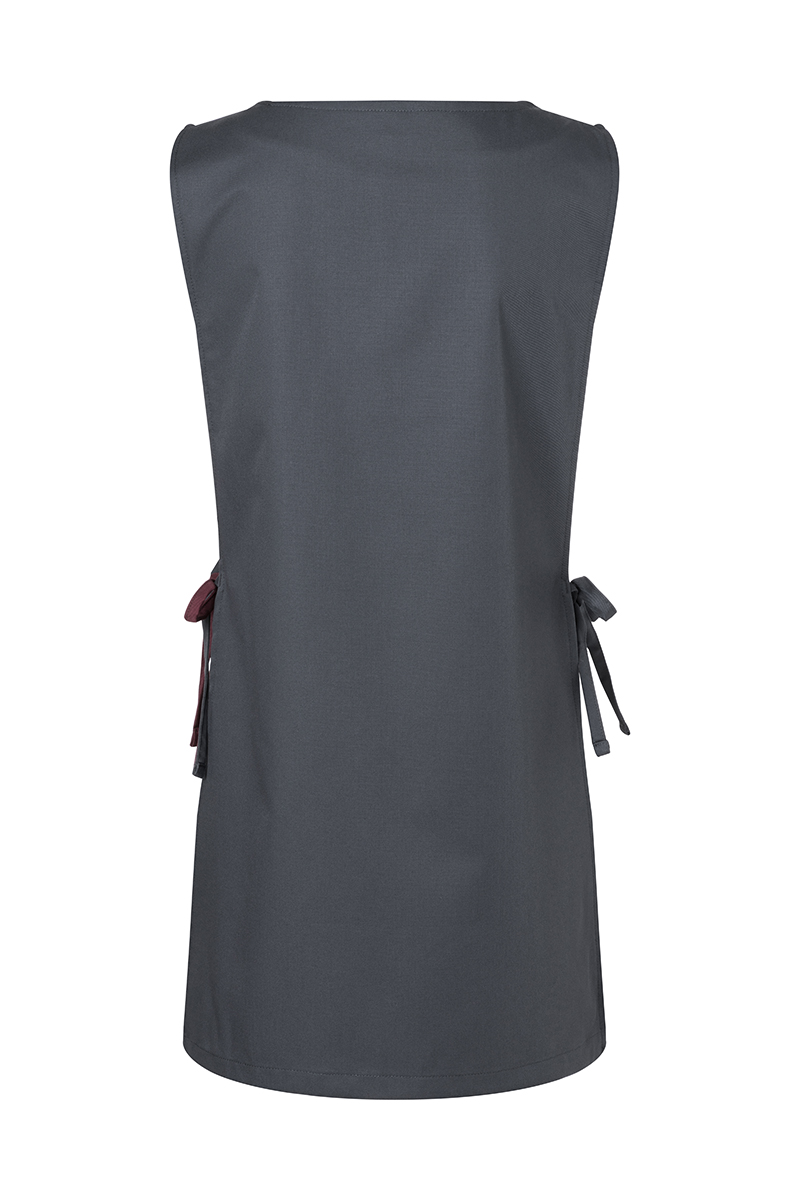 Kasack Unisex Bordeaux – Überwurfkasack Marilies, Detailansicht