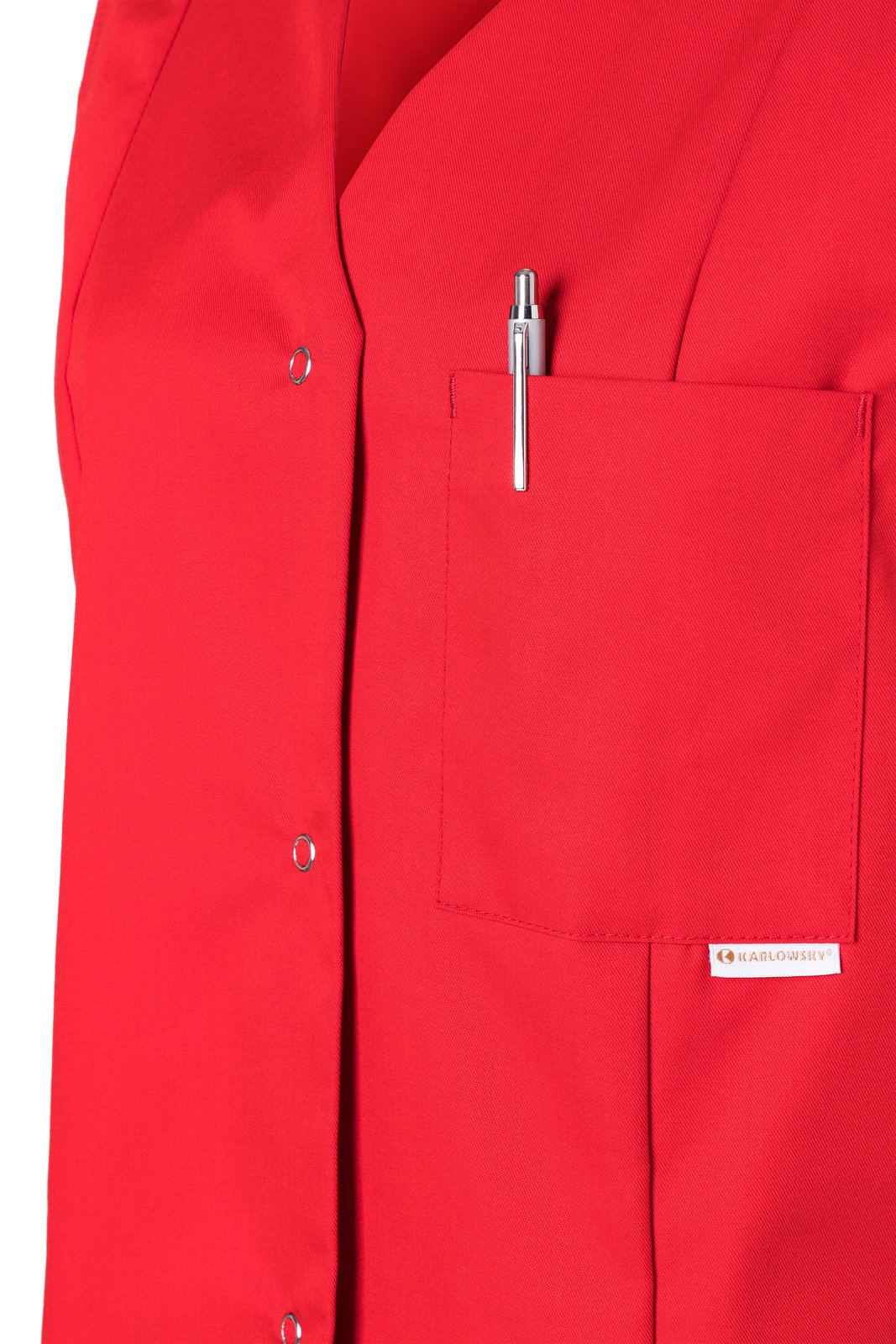 Kasack Damen Rot – Kasack Sara, Detailansicht