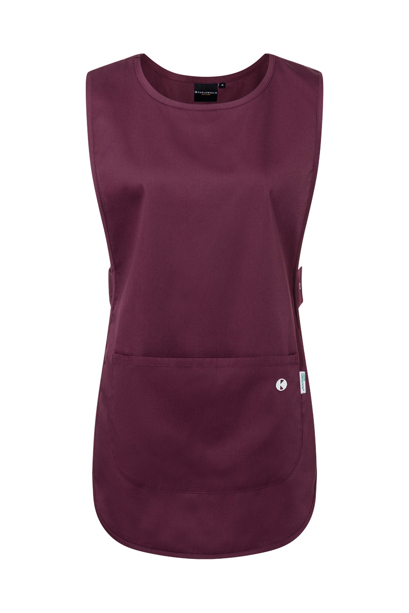 Kasack Unisex Aubergine – Überwurfkasack Essential, Detailansicht