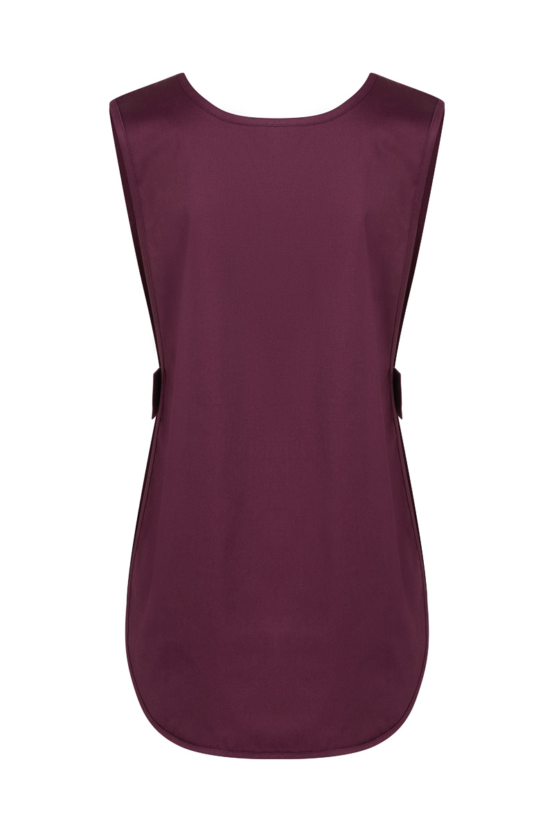 Kasack Unisex Aubergine – Überwurfkasack Essential, Detailansicht