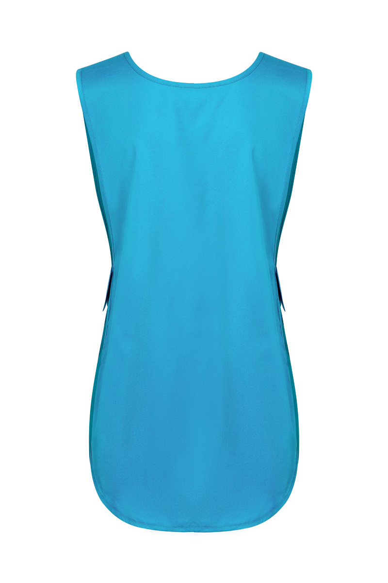 Kasack Unisex Pazifikblau – Überwurfkasack Essential, Detailansicht