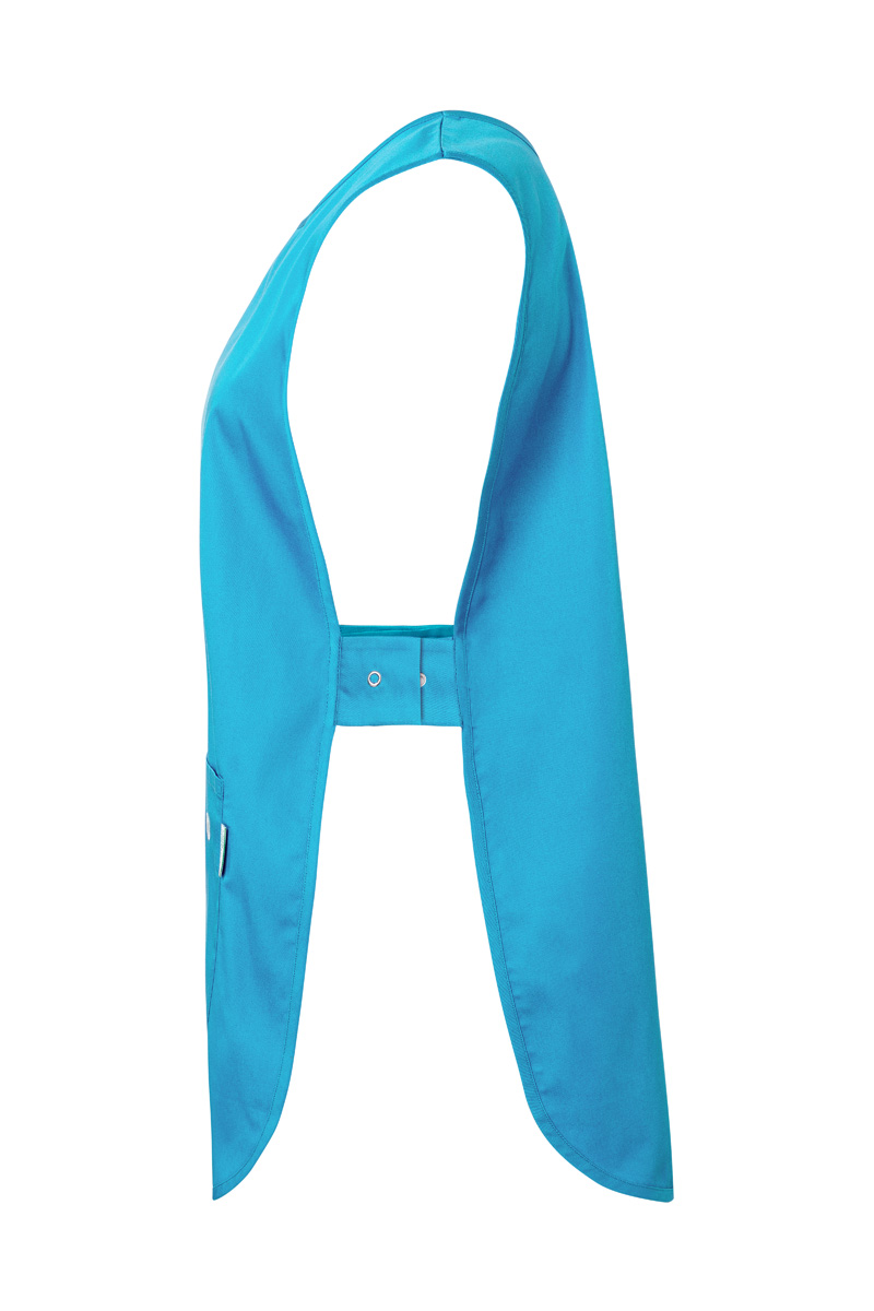 Kasack Unisex Pazifikblau – Überwurfkasack Essential, Detailansicht