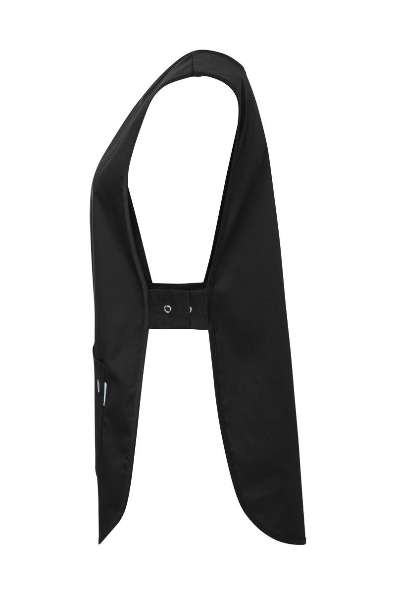 Kasack Unisex Schwarz – Überwurfkasack Essential, Detailansicht