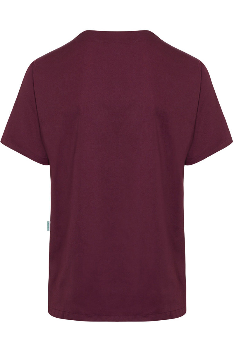 Kasack Herren Aubergine – Kurzarm Herren-Schlupfkasack Essential, Detailansicht