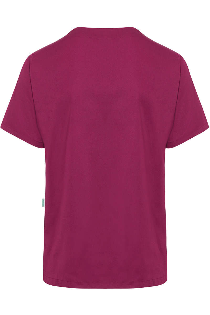 Kasack Herren Fuchsia – Kurzarm Herren-Schlupfkasack Essential, Detailansicht