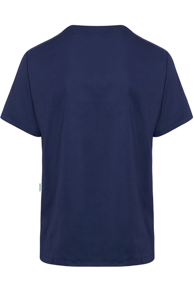 Kasack Herren Marine – Kurzarm Herren-Schlupfkasack Essential, Detailansicht