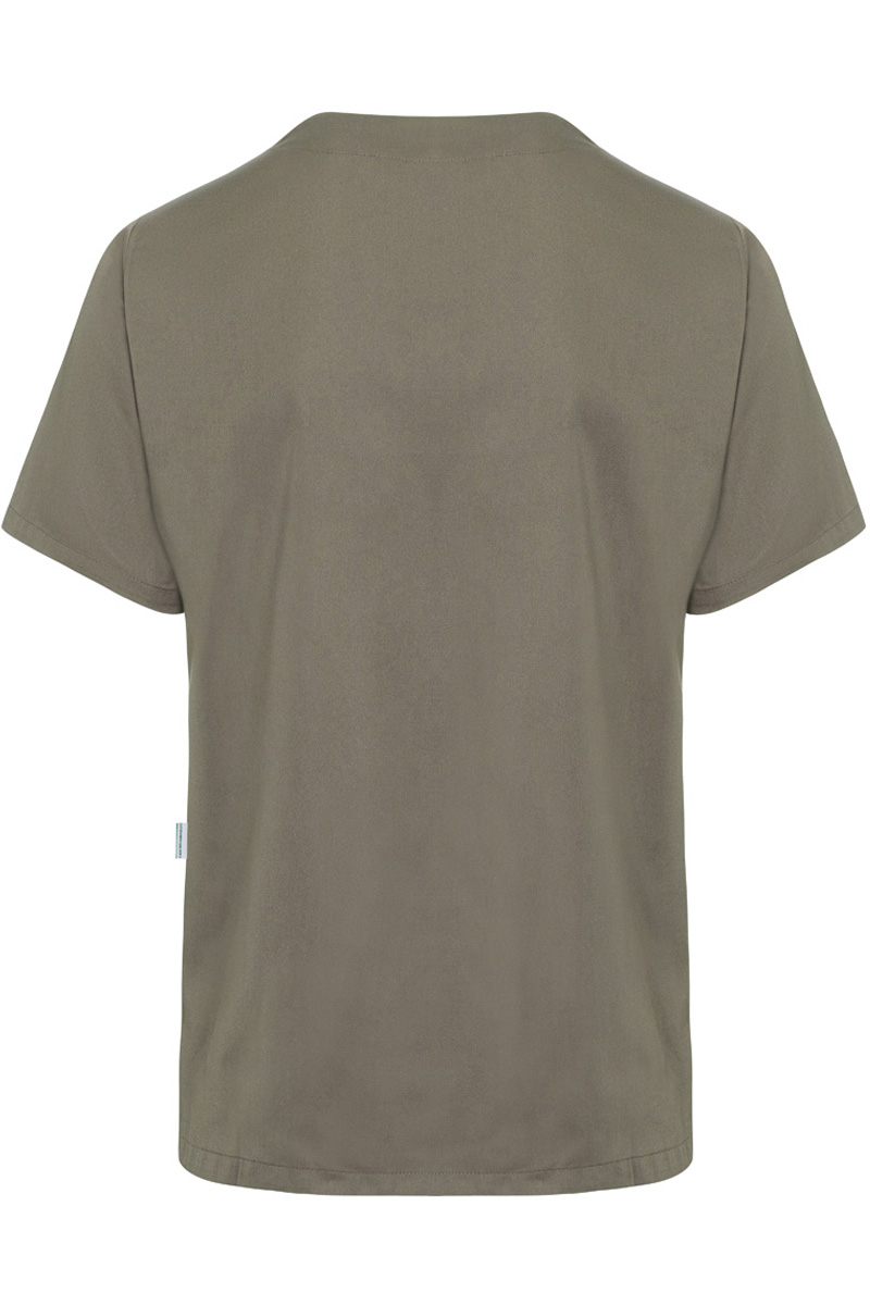 Kasack Herren Salbei – Kurzarm Herren-Schlupfkasack Essential, Detailansicht