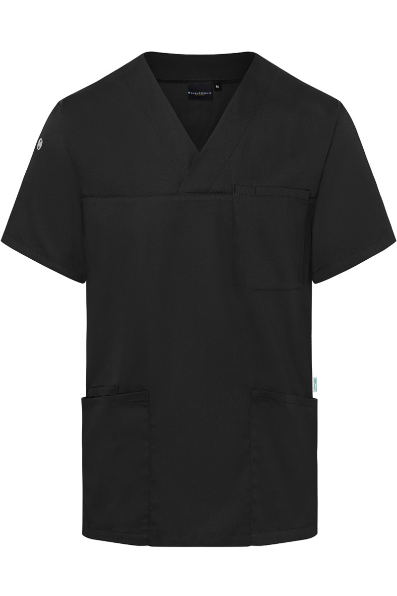 Kasack Herren Schwarz – Kurzarm Herren-Schlupfkasack Essential