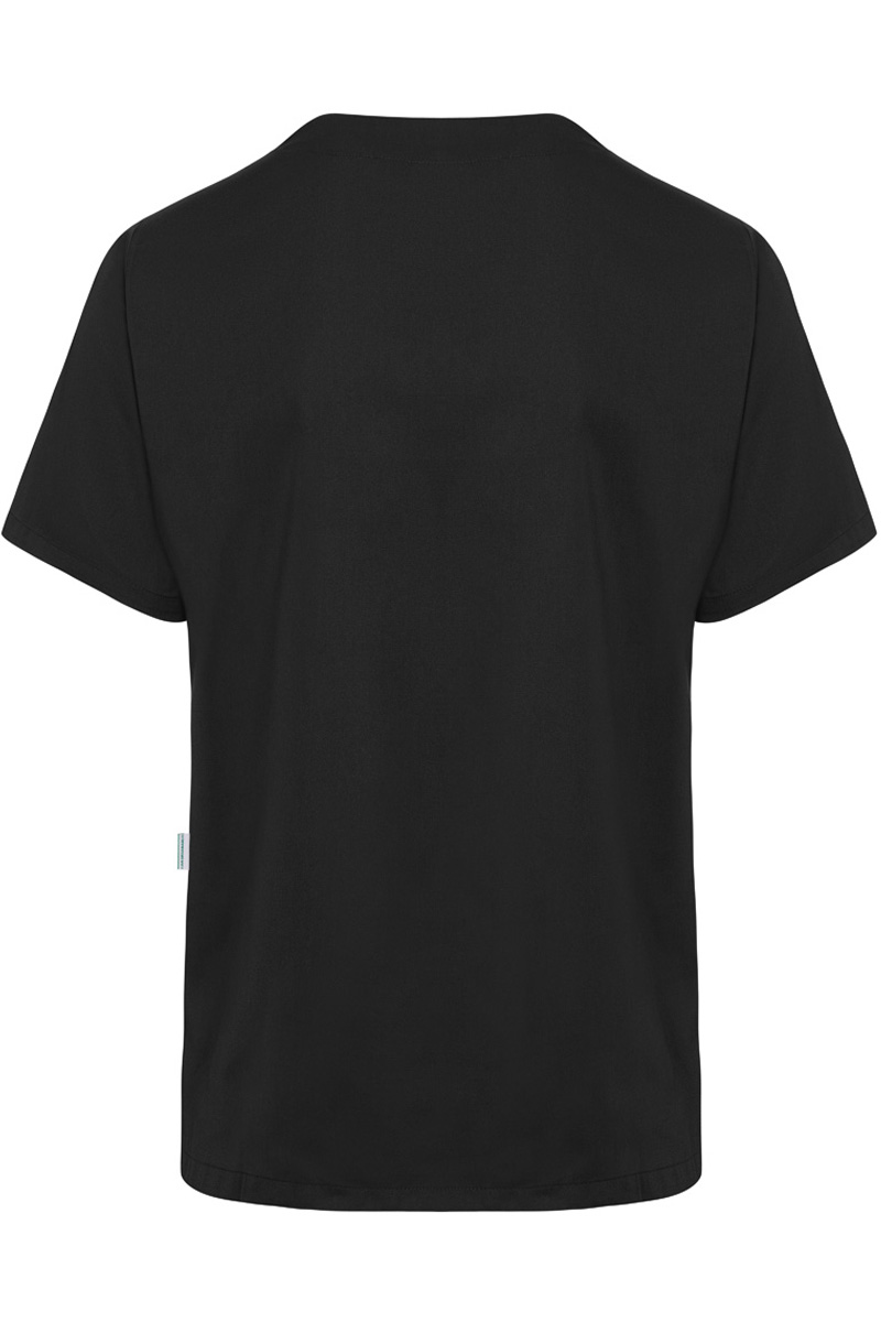 Kasack Herren Schwarz – Kurzarm Herren-Schlupfkasack Essential, Detailansicht