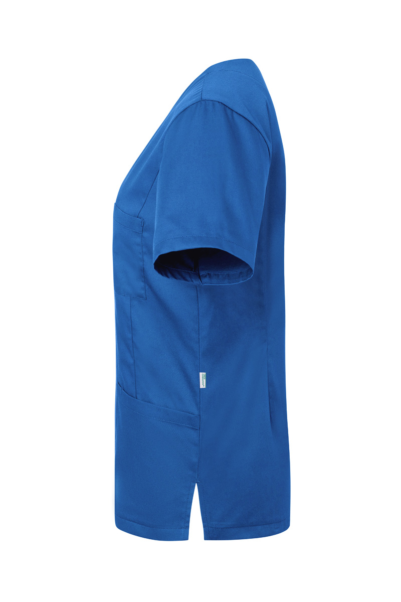Kasack Damen Königsblau – Kurzarm Damen-Schlupfkasack Essential, Detailansicht