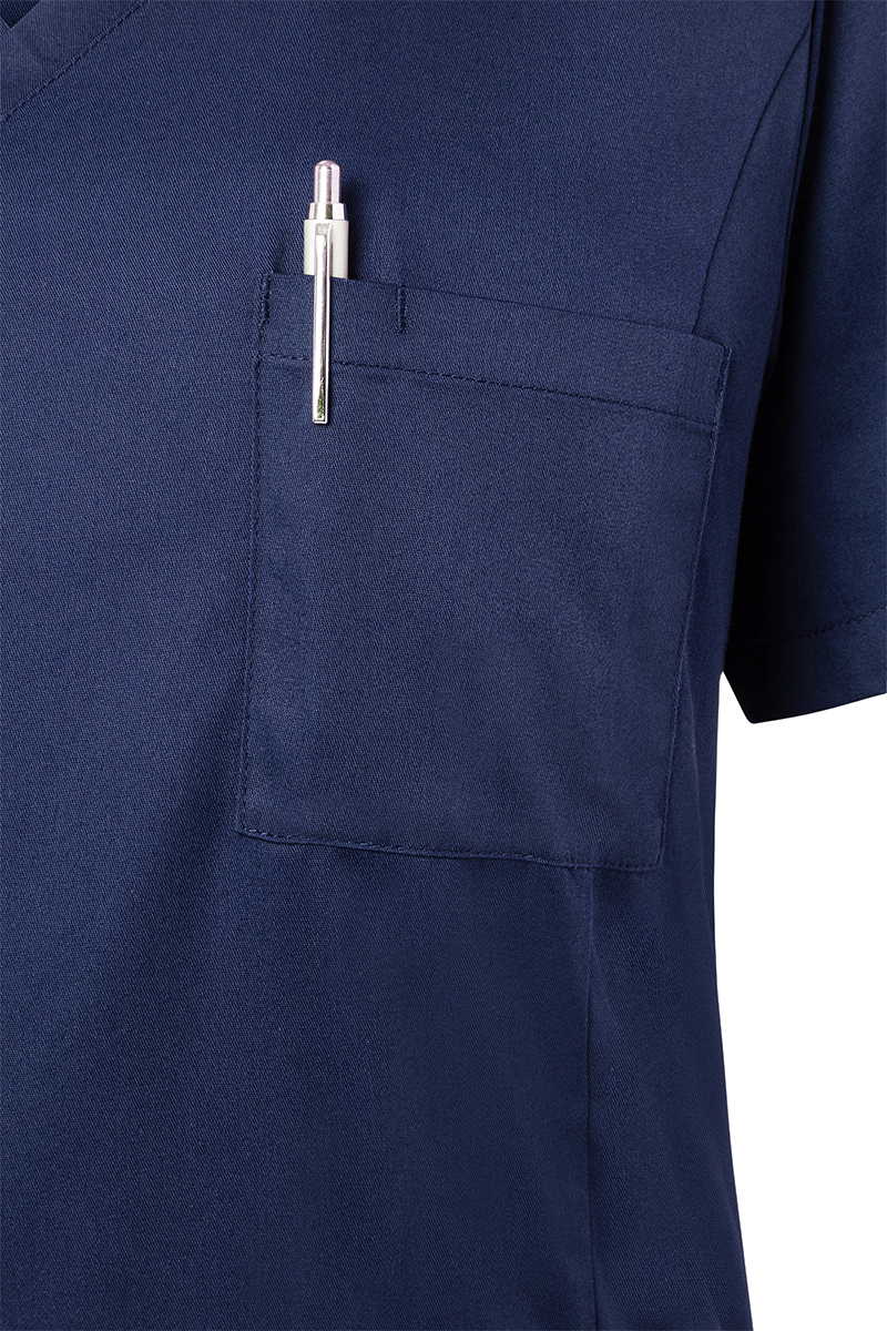 Kasack Damen Marine – Kurzarm Damen-Schlupfkasack Essential, Detailansicht