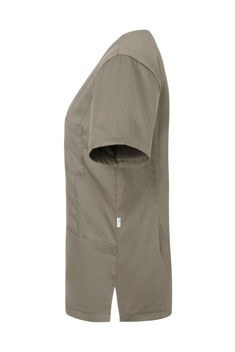 Kasack Damen Salbei – Kurzarm Damen-Schlupfkasack Essential, Detailansicht