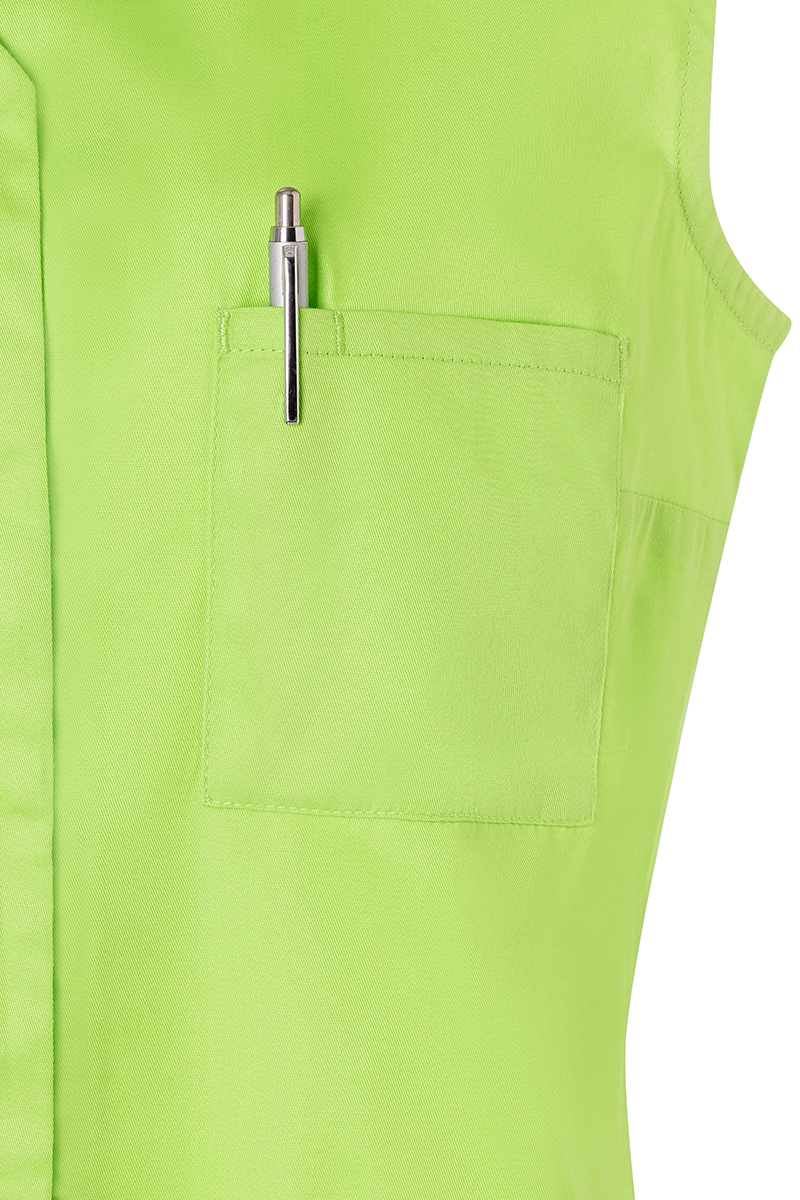 Kasack Damen Kiwi – Ärmelloser Damenkasack Essential, Detailansicht