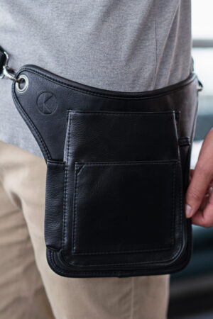 Kassierhalfter Unisex – Großraumkassierhalfter mit integriertem Gürtelband