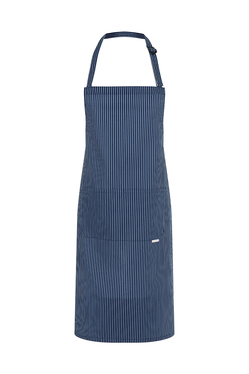 Latzschürze Unisex Marine – Latzschürze Carlo, Detailansicht