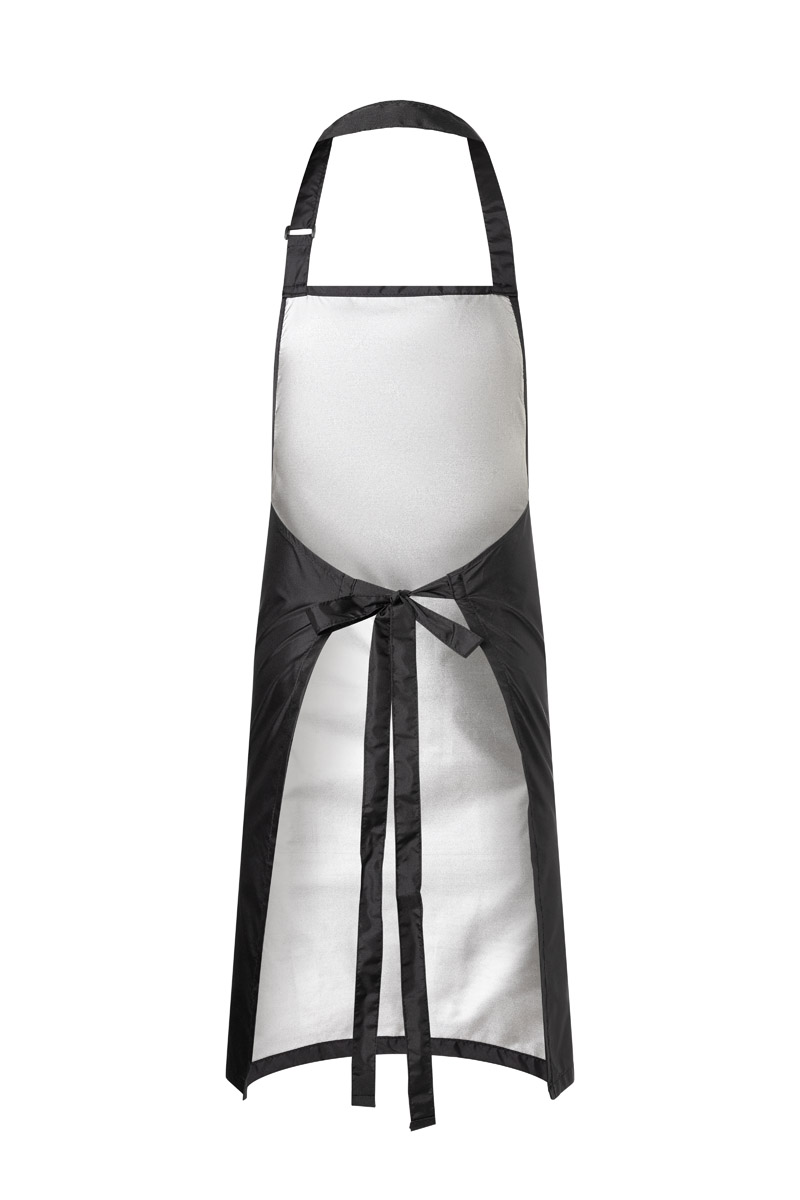 Latzschürze Unisex Schwarz – Wasserdichte Latzschürze mit Schnalle, Detailansicht