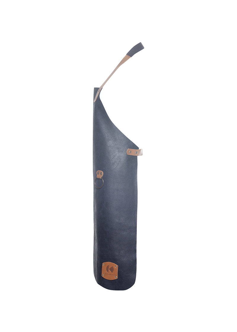 Latzschürze Unisex Tinte – Leder Latzschürze, Detailansicht