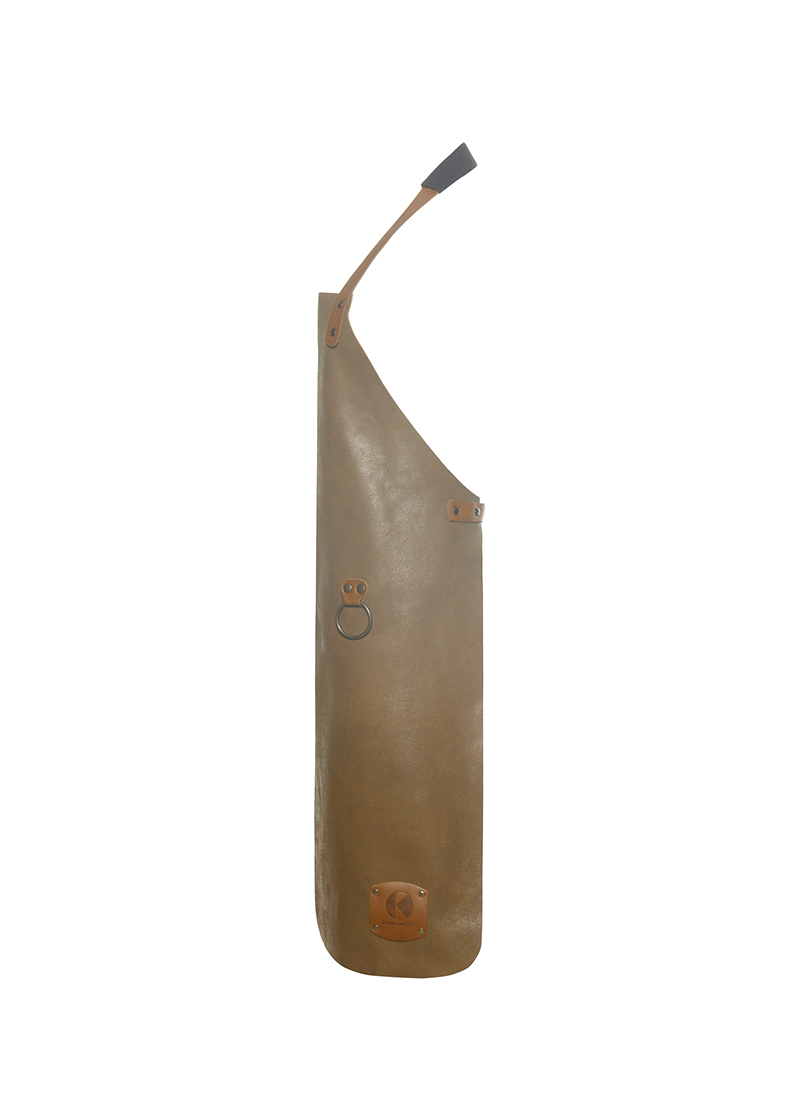 Latzschürze Unisex Toffee – Leder Latzschürze, Detailansicht
