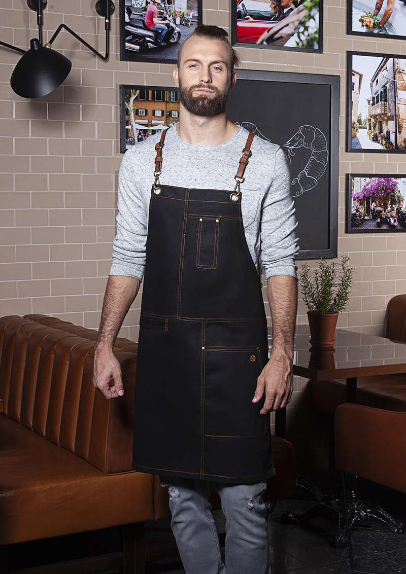 Latzschürze Unisex Schwarz – Latzschürze Urban X-Style