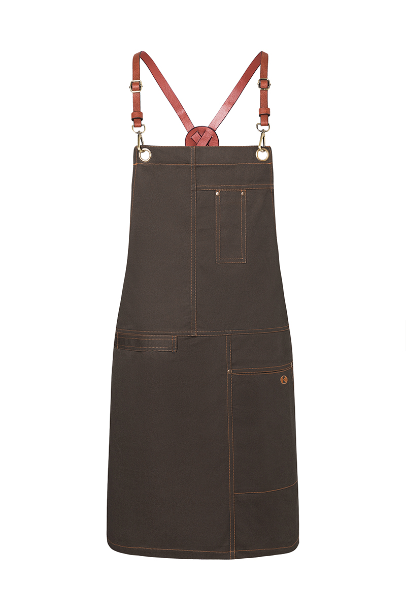 Latzschürze Unisex Schokolade – Latzschürze Urban X-Style, Detailansicht