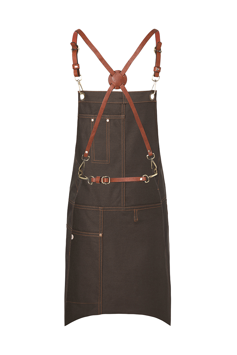 Latzschürze Unisex Schokolade – Latzschürze Urban X-Style, Detailansicht