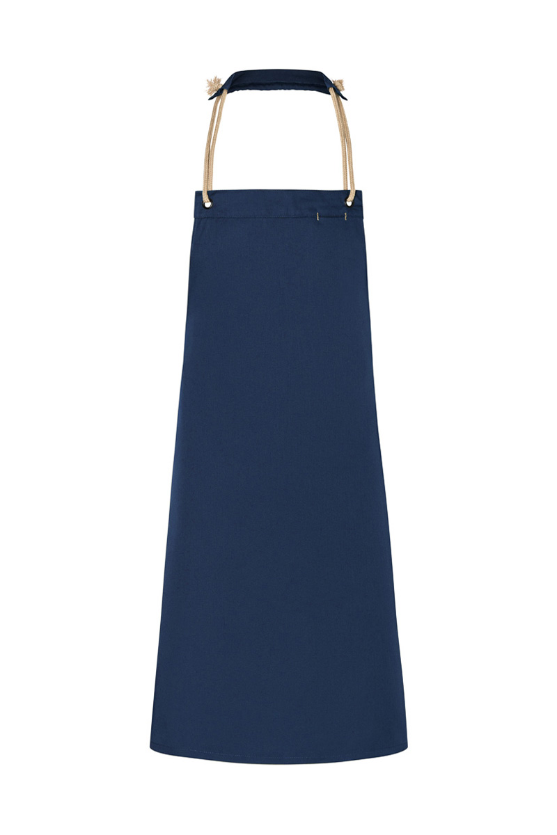 Latzschürze Unisex Stahlblau – Latzschürze New-Nature, Detailansicht