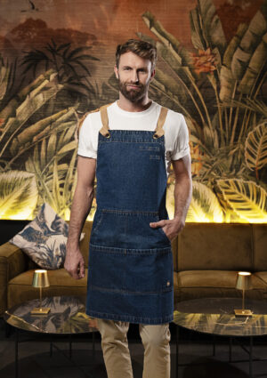 Latzschürze Unisex – Latzschürze Denim Urban-Style