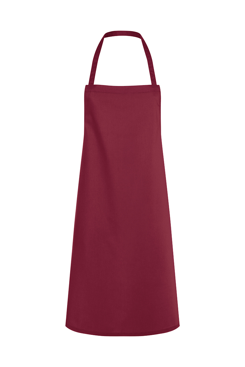 Latzschürze Unisex Bordeaux – Latzschürze Faro, Detailansicht