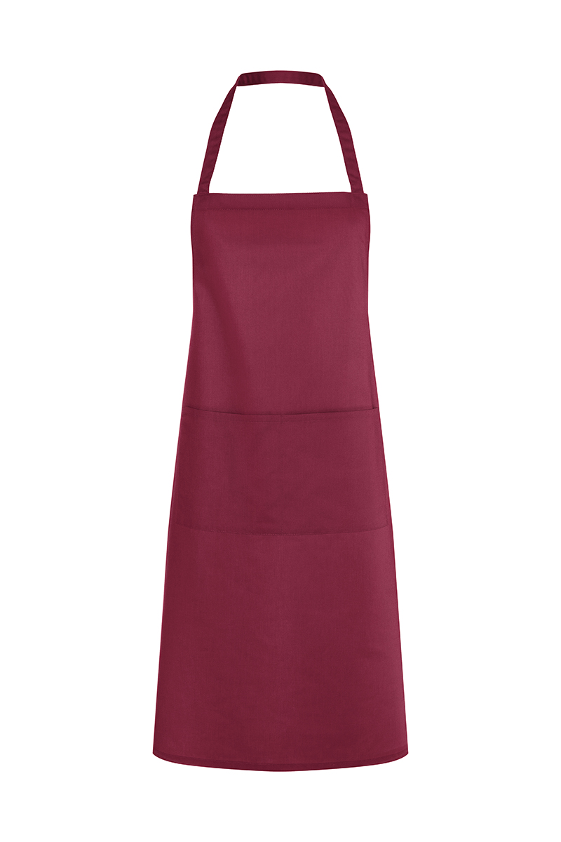 Latzschürze Unisex Bordeaux – Latzschürze Denmark, Detailansicht