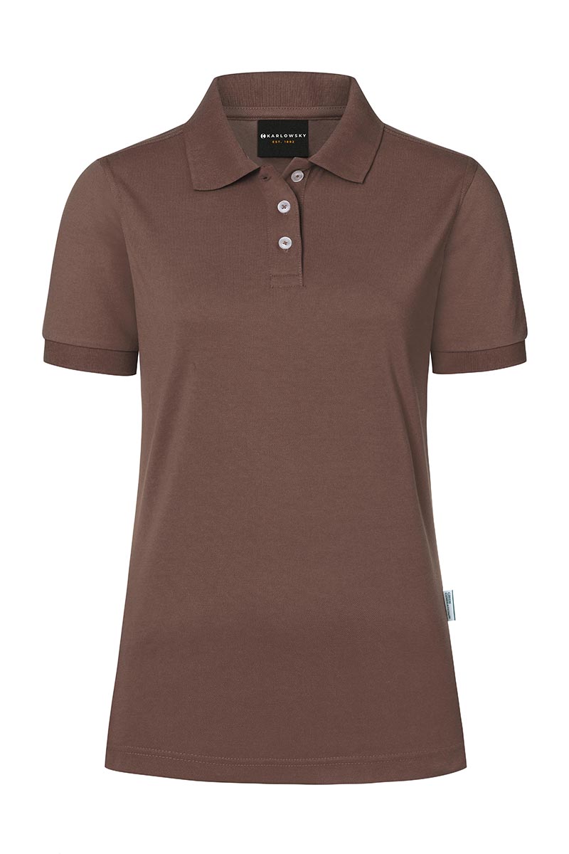 Poloshirt Damen Hellbraun – Damen Workwear Poloshirt Modern-Flair