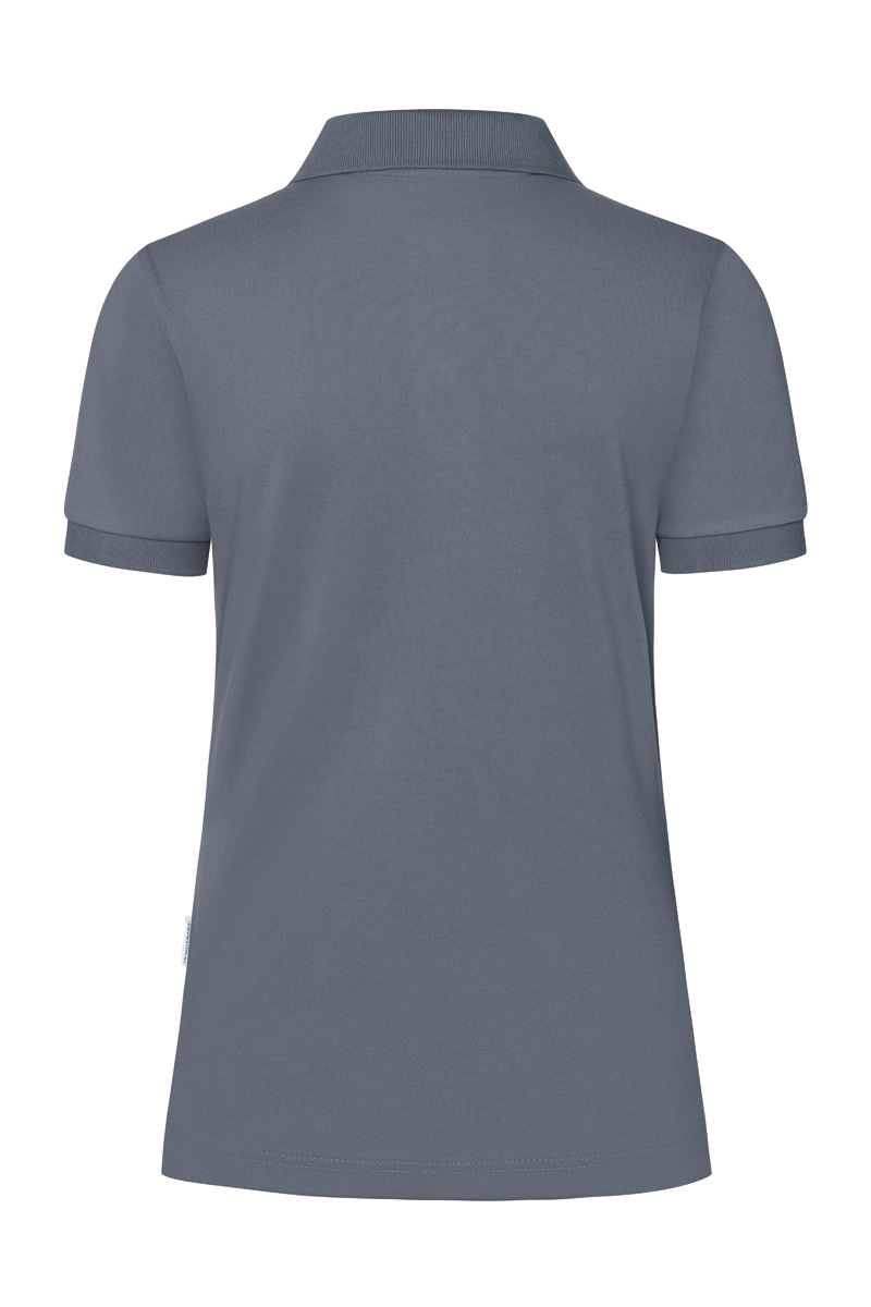 Poloshirt Damen Anthrazit – Damen Workwear Poloshirt Modern-Flair, Detailansicht