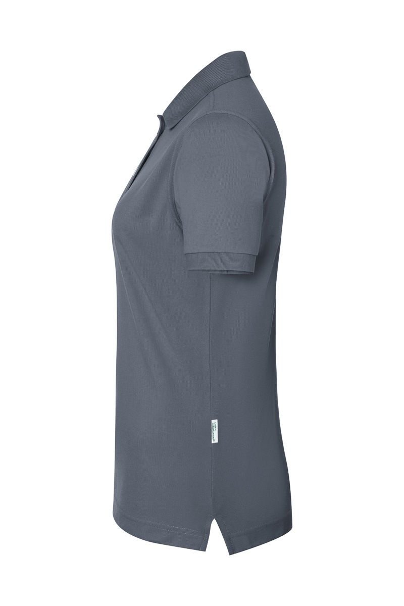 Poloshirt Damen Anthrazit – Damen Workwear Poloshirt Modern-Flair, Detailansicht