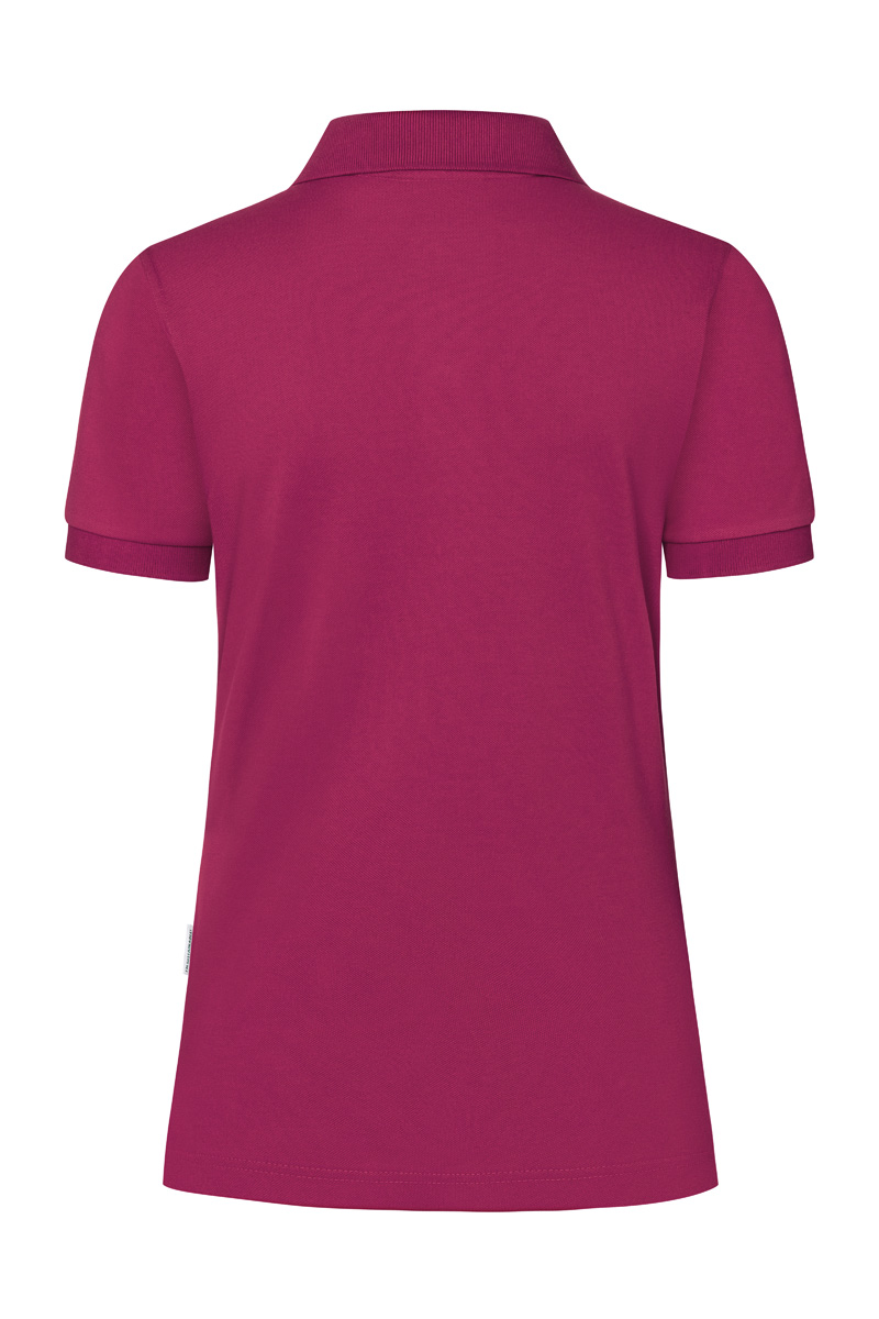 Poloshirt Damen Fuchsia – Damen Workwear Poloshirt Modern-Flair, Detailansicht