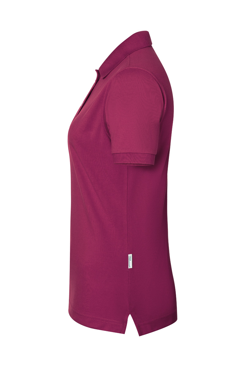 Poloshirt Damen Fuchsia – Damen Workwear Poloshirt Modern-Flair, Detailansicht