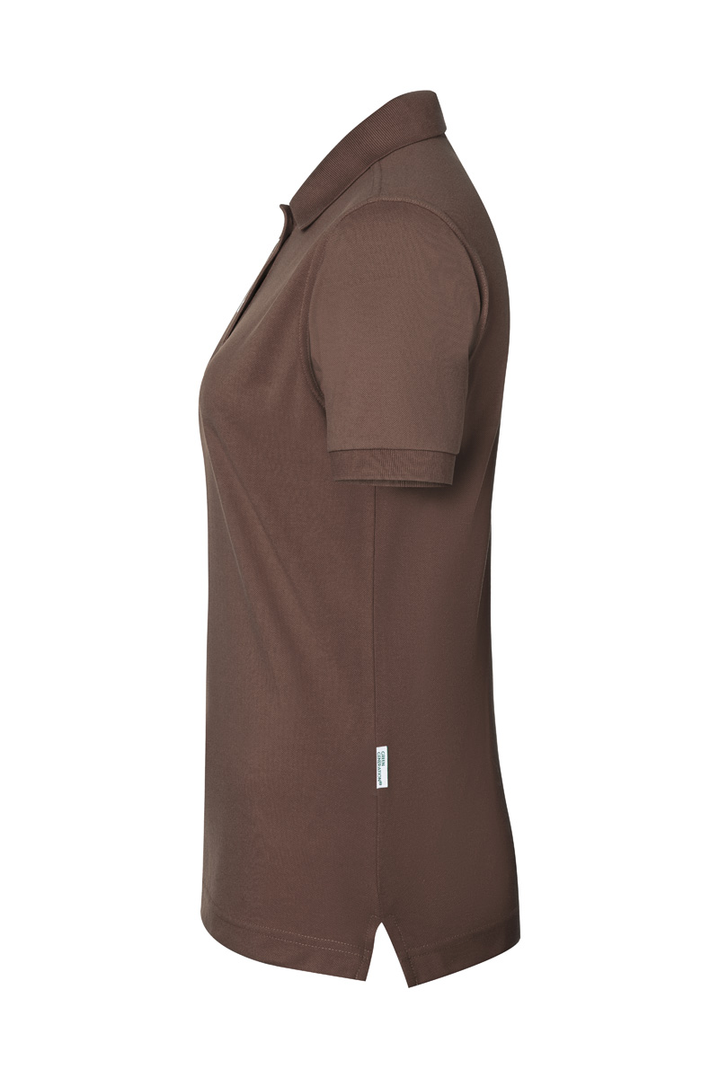 Poloshirt Damen Hellbraun – Damen Workwear Poloshirt Modern-Flair, Detailansicht