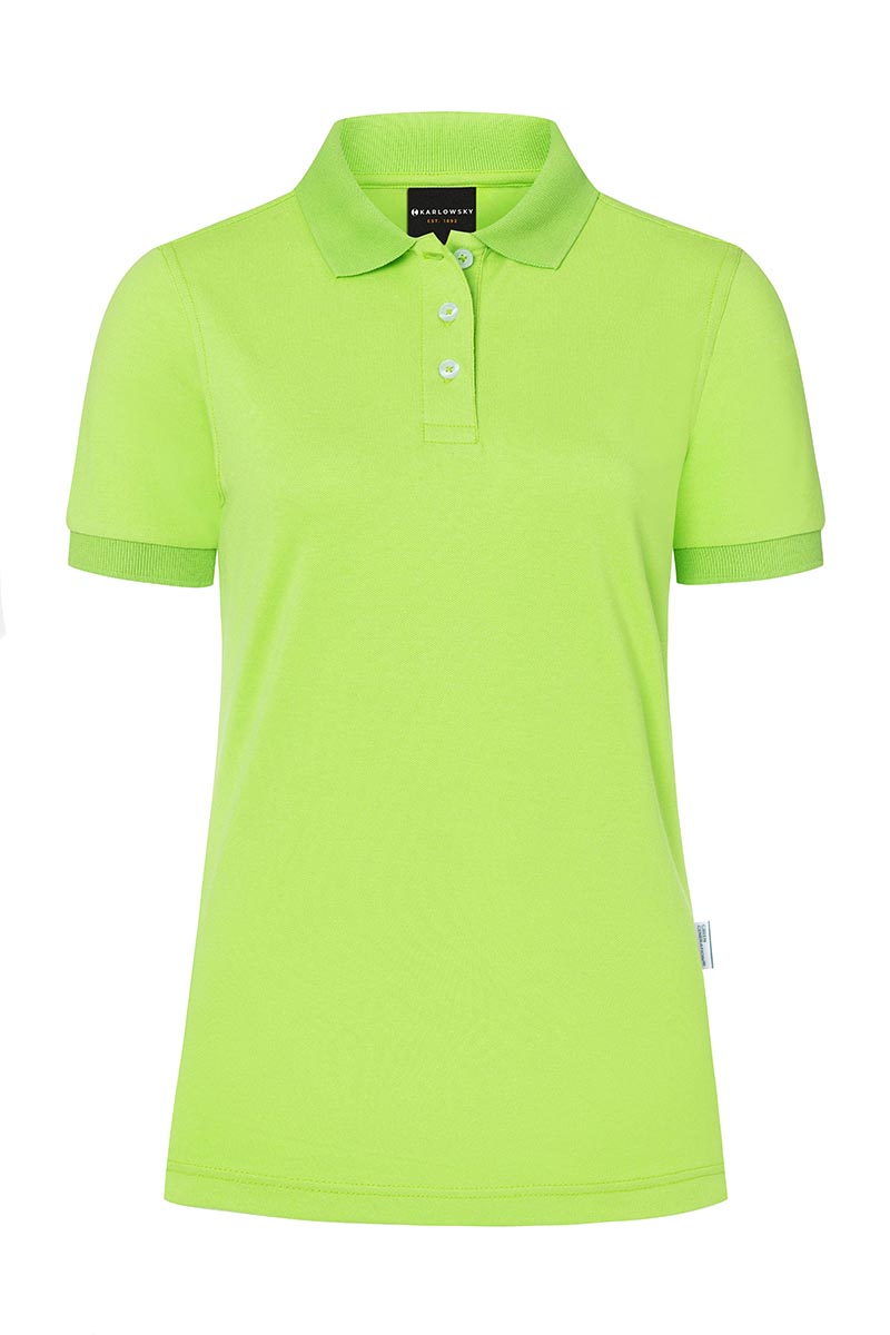 Poloshirt Damen Kiwi – Damen Workwear Poloshirt Modern-Flair, Detailansicht